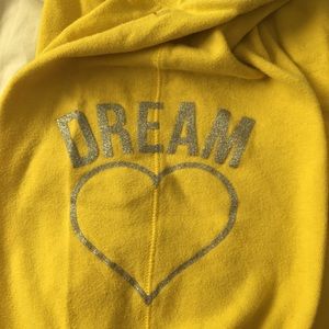 Blue and yellow sweats